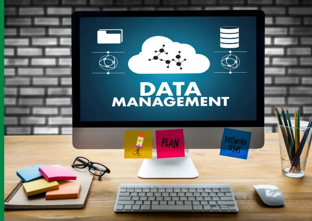 Data management provides a complete system for data collection and organization while developing protective methods for storage alongside processing to fulfill organizational needs regarding data